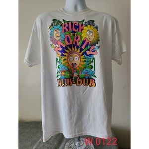 Mens - Rick and Morty ‘Dub Dub’ Graffic T-shirt white M